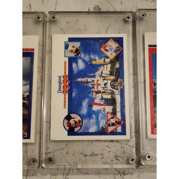 Disneyland 1991 Preview Trading Card Set 5 Cards Upper Deck 1991 Encased - Picture 4 of 7